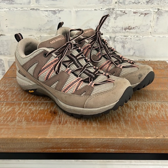 MERRELL Siren Sport 3 Trail Running Shoe Women Size 7W Gray Pink Hiking J035524W - Picture 1 of 11